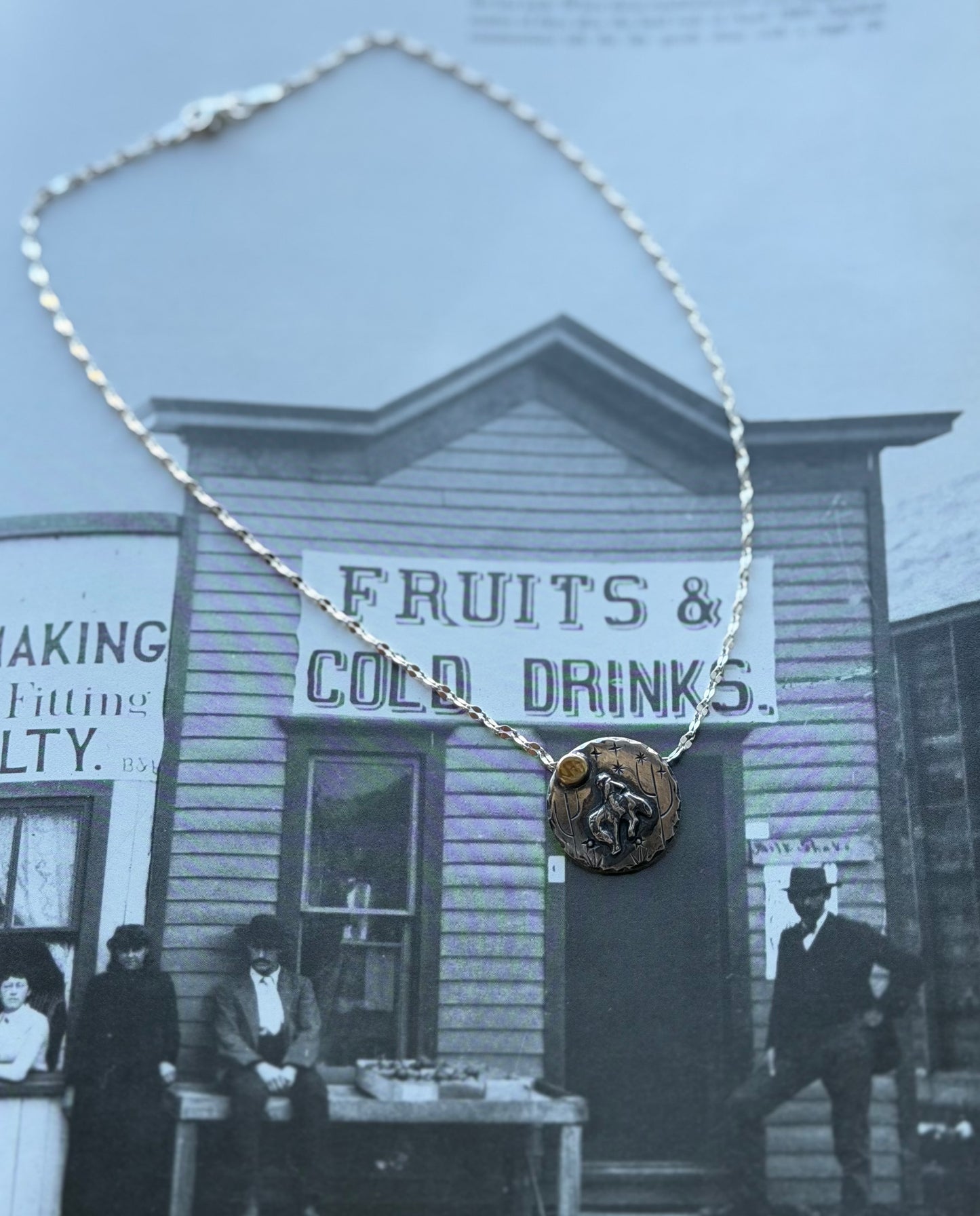 Neon Moon Necklace